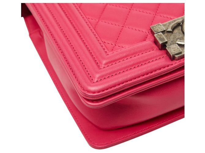 Borsa a tracolla Chanel Boy Coco Mark Chain Rosa - vista 6