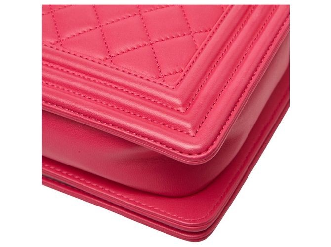 Borsa a tracolla Chanel Boy Coco Mark Chain Rosa - vista 7