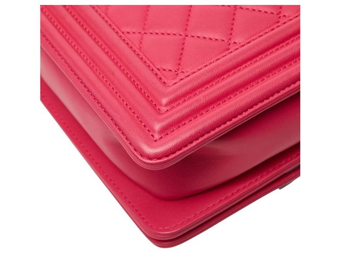 Borsa a tracolla Chanel Boy Coco Mark Chain Rosa - vista 8