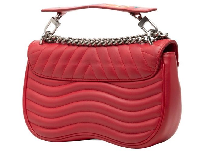 Borsa a catena Louis Vuitton New Wave MM Rosso - vista 2