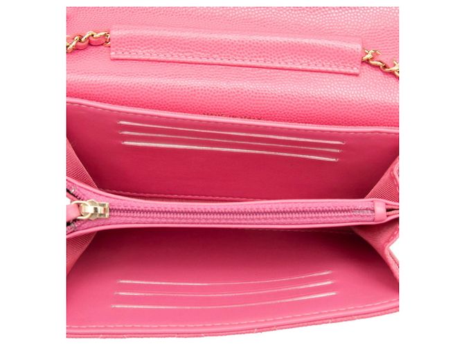 Borsa a tracolla portafoglio Chanel Matelassé Coco Mark Chain Rosa - vista 4