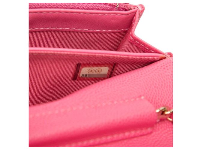 Borsa a tracolla portafoglio Chanel Matelassé Coco Mark Chain Rosa - vista 6
