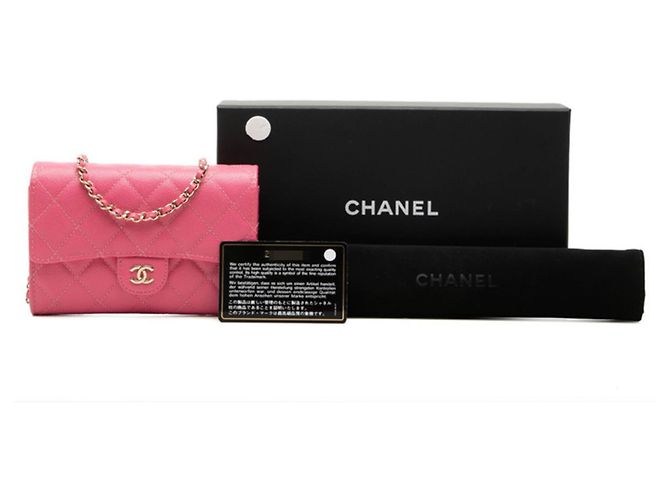 Borsa a tracolla portafoglio Chanel Matelassé Coco Mark Chain Rosa - vista 7