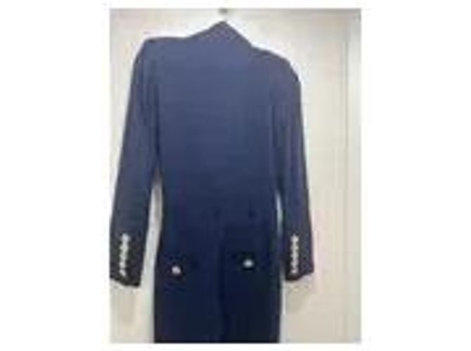 Mono Pierre Balmain azul marino abotonado - vista 2