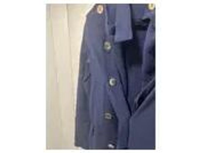 Mono Pierre Balmain azul marino abotonado - vista 8
