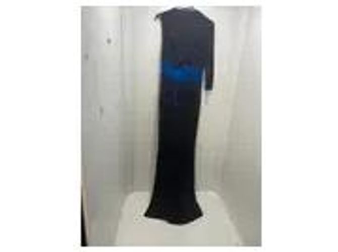 Just Cavalli Langes schwarzes Kleid mit blauem Gürtel Mehrfarben - Ansicht 9