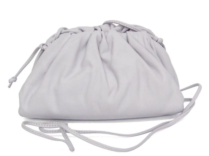 Bottega Veneta The Pouch Coin Purse Leather Bianco - vista 2