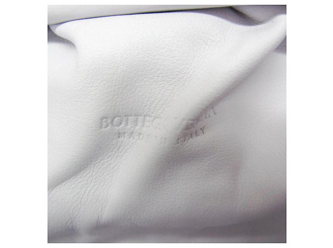 Bottega Veneta The Pouch Coin Purse Leather Bianco - vista 6