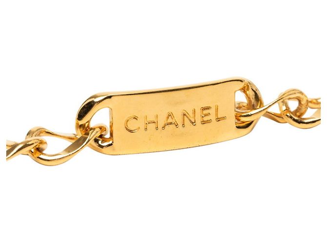 Cambon Chanel Gürtel mit goldplattierter Kette Golden - Ansicht 3