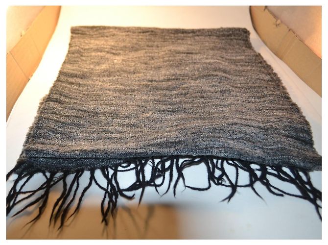 Sciarpa Missoni in misto lana grigia Nero Grigio - vista 2