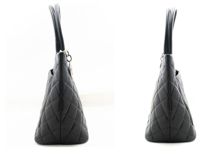 Chanel Medallion Tote Quilted Caviar Schwarz - Ansicht 4