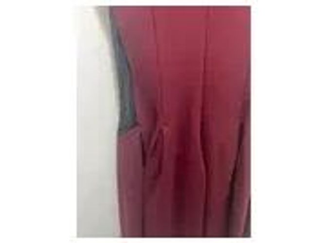 Vestido Maje burdeos con inserciones de malla - vista 12