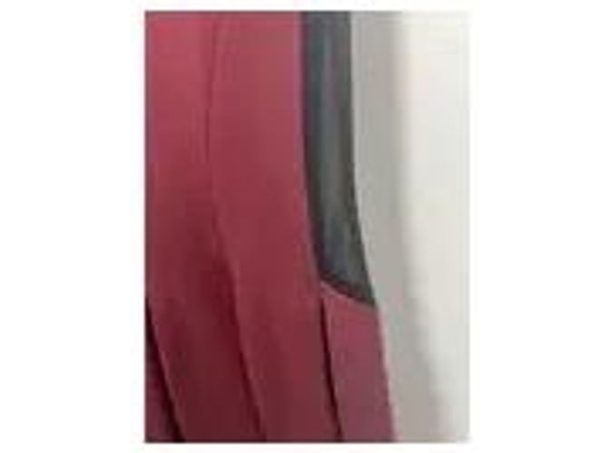 Vestido Maje burdeos con inserciones de malla - vista 4