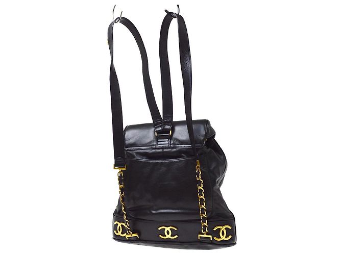 Chanel CC Backpack Lambskin Black - view 2