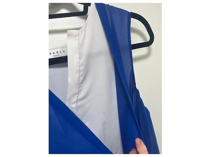 Sandro dunkelblaues Kleid Marineblau - Ansicht 5