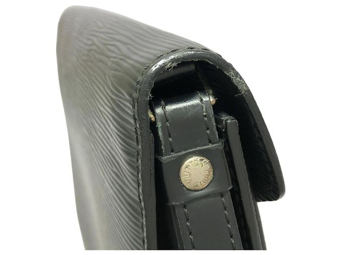 Louis Vuitton Epi Pochette Sellier Dragonne M52762 Nero - vista 4