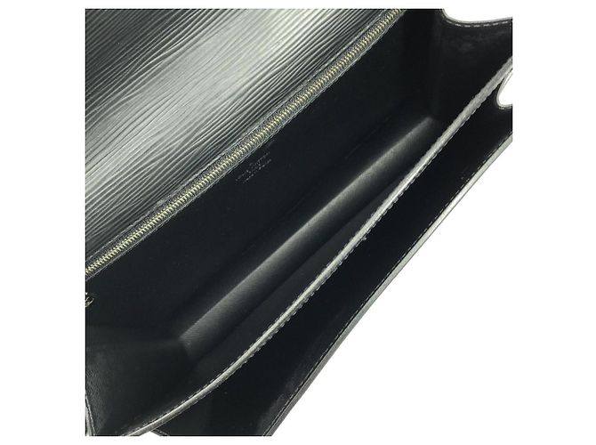 Louis Vuitton Epi Pochette Sellier Dragonne M52762 Nero - vista 6