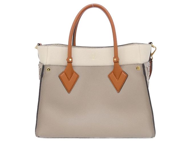 Louis Vuitton On My Side MM Handtasche Beige - Ansicht 2