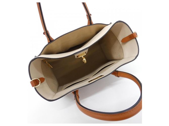 Louis Vuitton On My Side MM Handtasche Beige - Ansicht 8