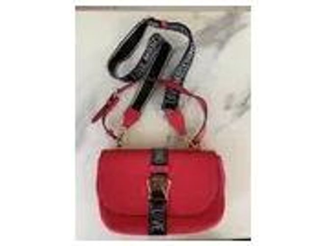 Borsa a tracolla in pelle rossa Love Moschino Rosso - vista 3