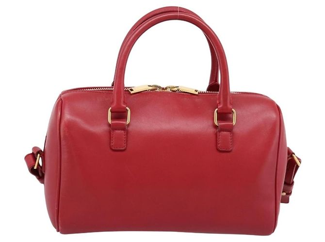 Saint Laurent Classic Baby Duffle Leather Rosso - vista 2