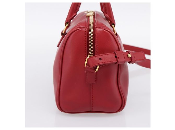 Saint Laurent Classic Baby Duffle Leather Rosso - vista 3