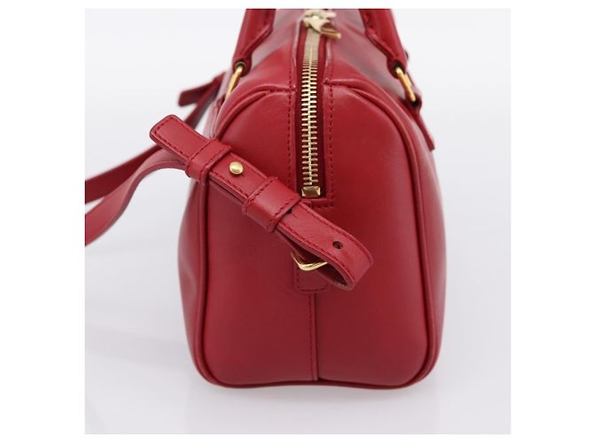 Saint Laurent Classic Baby Duffle Leather Rosso - vista 4