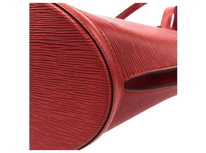 Borsa a tracolla Shopping Saint Jacques in pelle Epi Louis Vuitton Rosso - vista 3