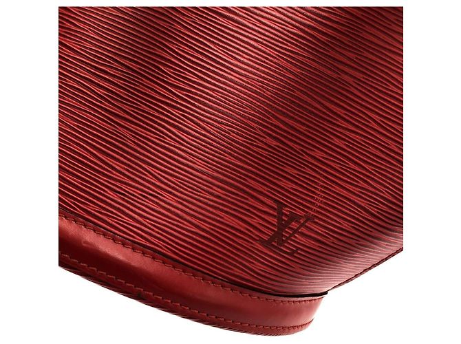 Borsa a tracolla Shopping Saint Jacques in pelle Epi Louis Vuitton Rosso - vista 6