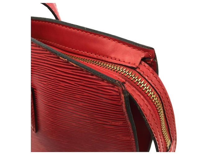 Borsa a tracolla Shopping Saint Jacques in pelle Epi Louis Vuitton Rosso - vista 7
