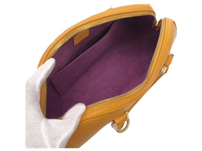 Borsa Louis Vuitton Epi Jasmine Giallo - vista 10