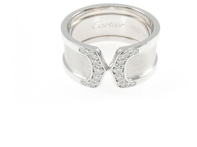 Cartier C2 Large Band Ring in Weißgold - Ansicht 2