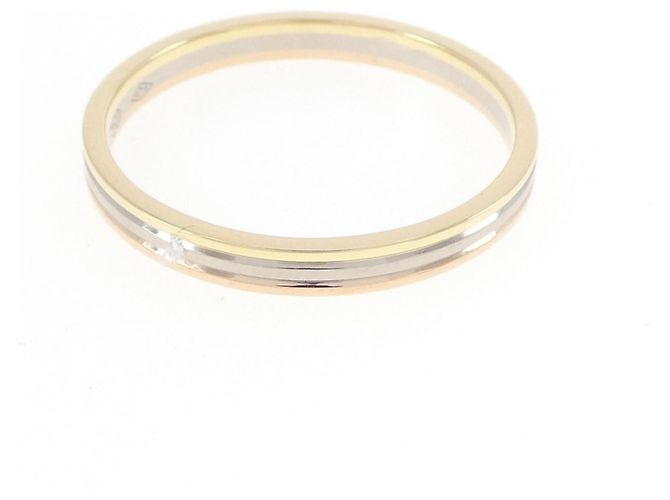Anello Cartier Vendôme in oro rosa bianco e giallo 18K - vista 2