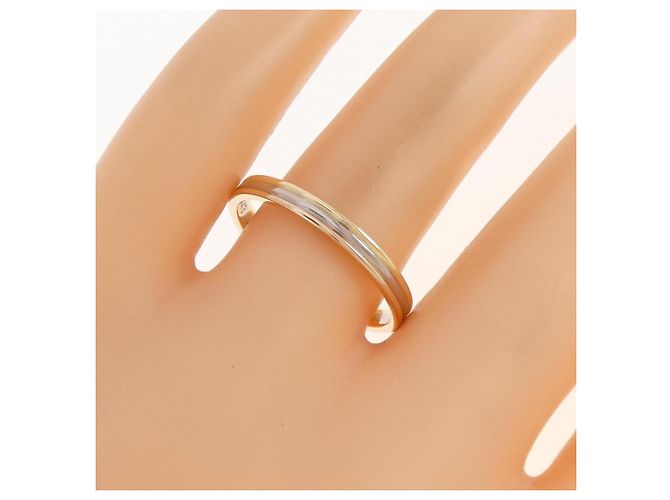Anello Cartier Vendôme in oro rosa bianco e giallo 18K - vista 4