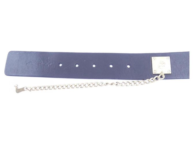 Cintura Standard Chanel in vitello nero - vista 4