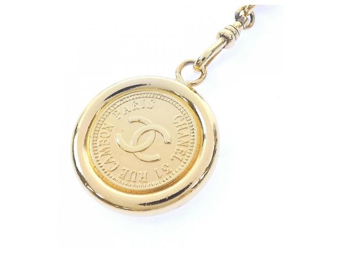 Cintura a catena Chanel Beige e Oro D'oro - vista 2