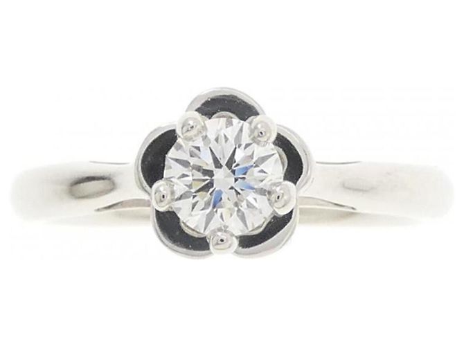 Anello Chanel Camélia in platino e diamante - vista 2