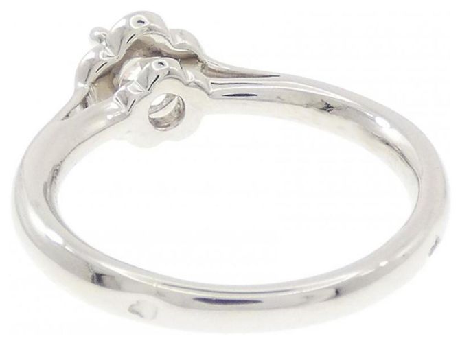 Anello Chanel Camélia in platino e diamante - vista 3