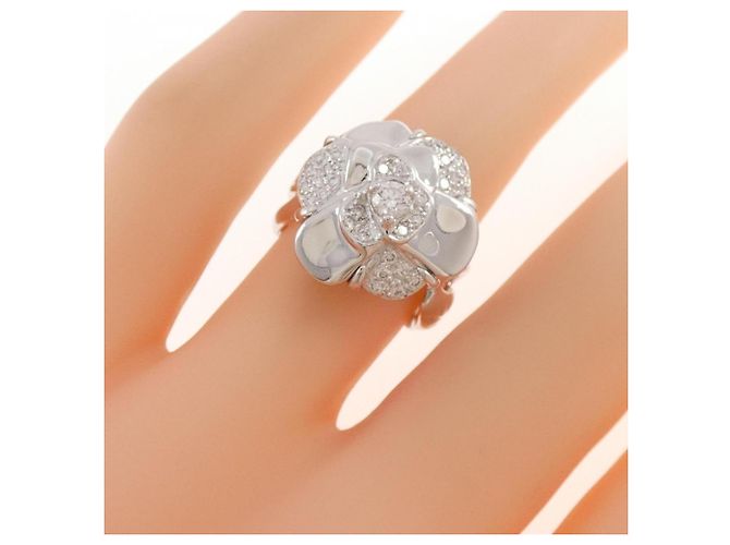 Anello Chanel Camélia in oro bianco e diamante D'oro - vista 5