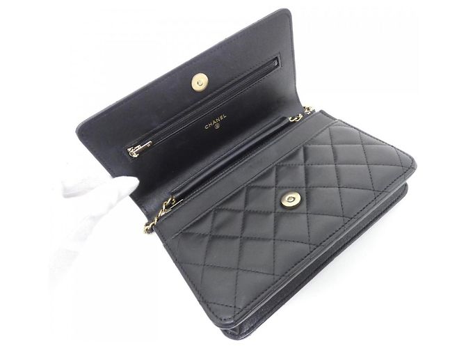 Catena per portafoglio Chanel Timeless Classic Line AP0250 Nero - vista 7