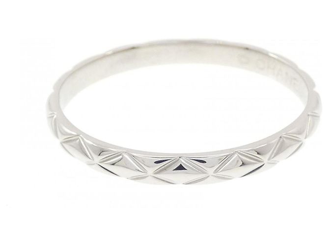 Anello Chanel Matelassé in Platino - vista 2