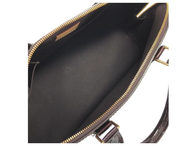Borsa Louis Vuitton Vernis Alma GM Bordò - vista 7