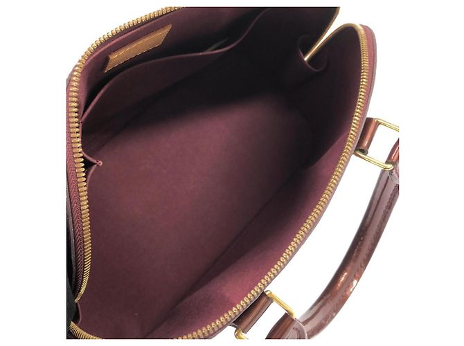 Borsa Louis Vuitton Vernis Alma PM Rosso - vista 7
