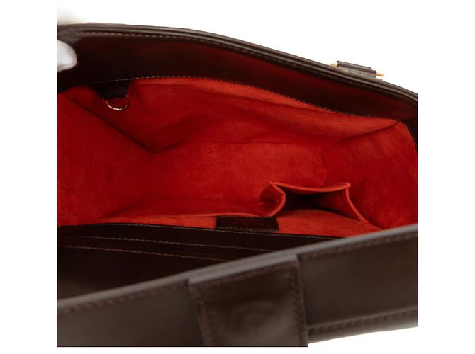 Borsa Louis Vuitton Damier Saliaseau Marrone - vista 4