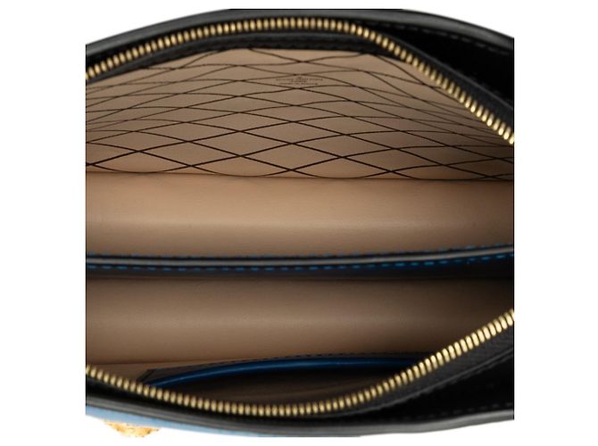 Borsa Clutch e Crossbody Louis Vuitton Epi Trunk Nero Blu - vista 4