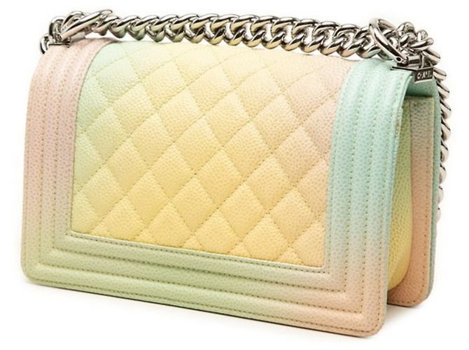 Borsa a tracolla Chanel Boy Chain Multicolore - vista 2