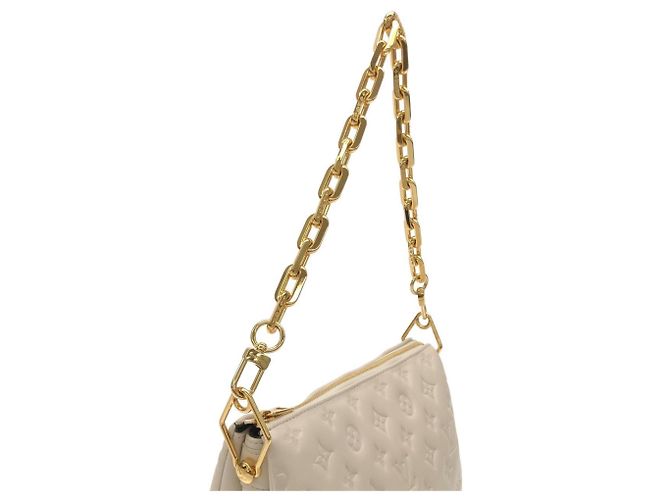 Borsa a tracolla Louis Vuitton Coussin PM Beige - vista 7
