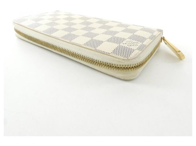 Louis Vuitton Damier Azur Zippy Wallet Weiß Blau - Ansicht 2