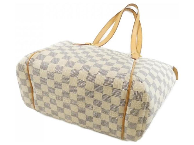 Borsa Louis Vuitton Damier Azur Totally PM Bianco Blu - vista 2