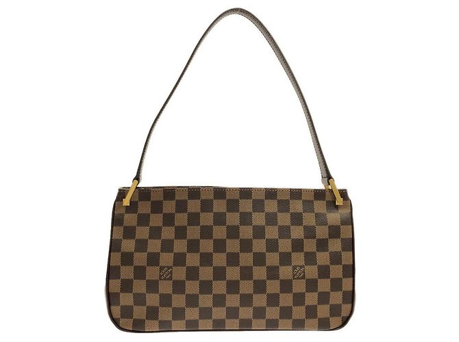 Borsa a tracolla Louis Vuitton Damier Aubagne Marrone - vista 2